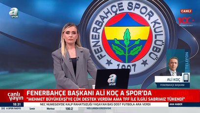 >Ali Koç'tan A Spor'a özel açıklama: Güzel bir maç olsun
