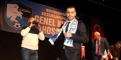 B.B. Erzurumspor’un yeni başkanı Hüseyin Üneş oldu