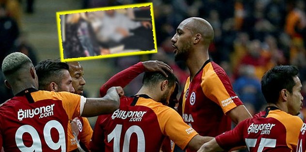 Galatasaray'ın yıldızı Steven Nzonzi fena yakalandı