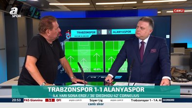 Erman Toroğlu'ndan Trabzonspor - Alanyaspor maçı ilk yarı yorumu! Cornelius...