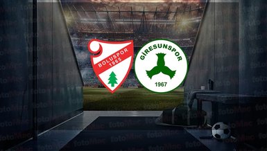 Boluspor - Giresunspor maçı ne zaman, saat kaçta ve hangi kanalda canlı yayınlanacak? | Trendyol 1. Lig