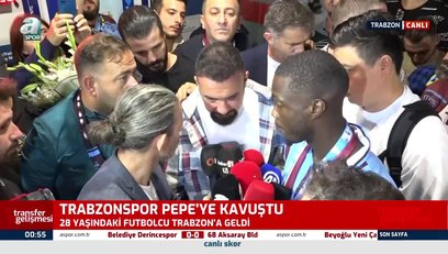 >Nicolas Pepe Trabzon'a geldi