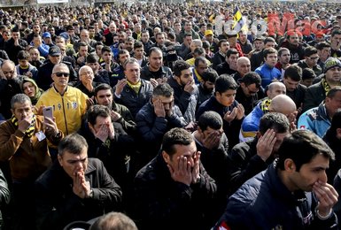 Kazada hayatını kaybeden MKE Ankaragücü taraftarı için tören düzenlendi