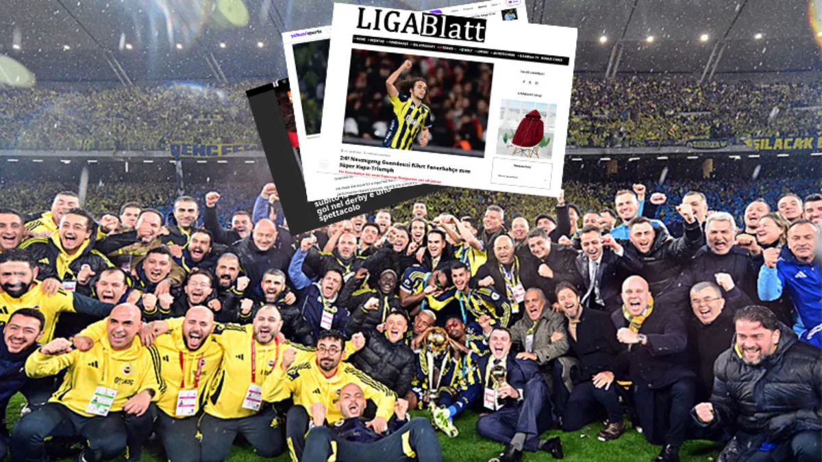 Fenerbahçe'nin Süper Kupa zaferi yabancı basında: Daha valizini boşaltmadan...