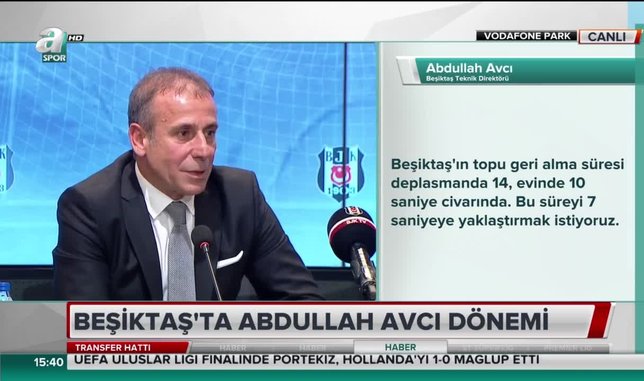 Abdullah Avcı: Beşiktaş'ın her kulvardaki hedefi sonuna kadar gidebilmektir