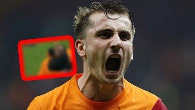 Galatasaray - Fenerbahçe derbisinde Kerem Aktürkoğlu golünü attı Fatih Terim'e koştu! İşte o anlar
