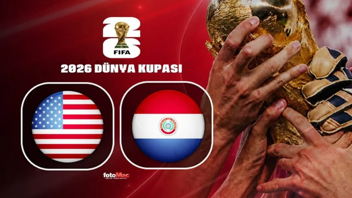 ABD ile Paraguay arasındaki Dünya Kupası D Grubu maçından yayın görseli