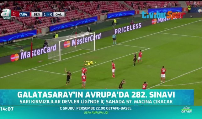Galatasaray'ın Avrupa'da 282. sınavı