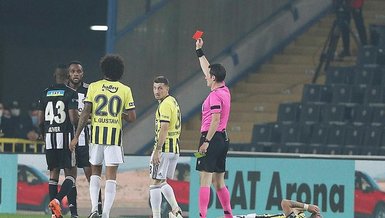 Fenerbahçe - Beşiktaş maçında Larin kırmızı kart gördü!