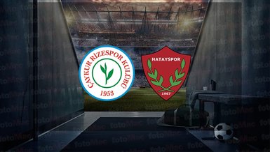 Çaykur Rizespor - Atakaş Hatayspor maçı canlı anlatım
