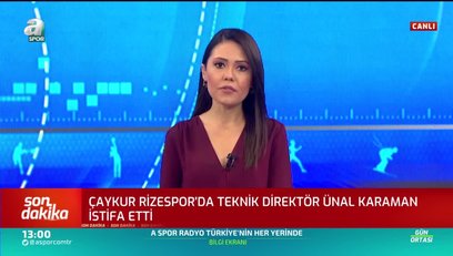 >Çaykur Rizespor'da Ünal Karaman istifa etti!