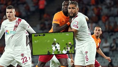 Hatayspor - Galatasaray maçında penaltı kararı! İşte o pozisyon...
