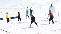 Karda voleybol keyfi