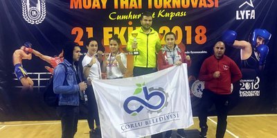 Çorlulu sporcular Cumhuriyet Kupası’ndan madalyalarla döndü