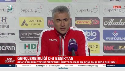 >Gençlerbirliği Teknik Direktörü Mehmet Altıparmak'tan Beşiktaş maçı sözleri!