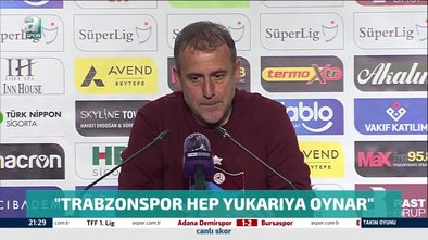 Abdullah Avcı: Trabzonspor her zaman yukarıya oynar