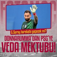 Donnarumma'dan PSG'ye veda!