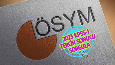 KPSS SONUÇ SORGULA 2023 | KPSS 2023/1 yerleştirme sonuçları sorgulama ekranı