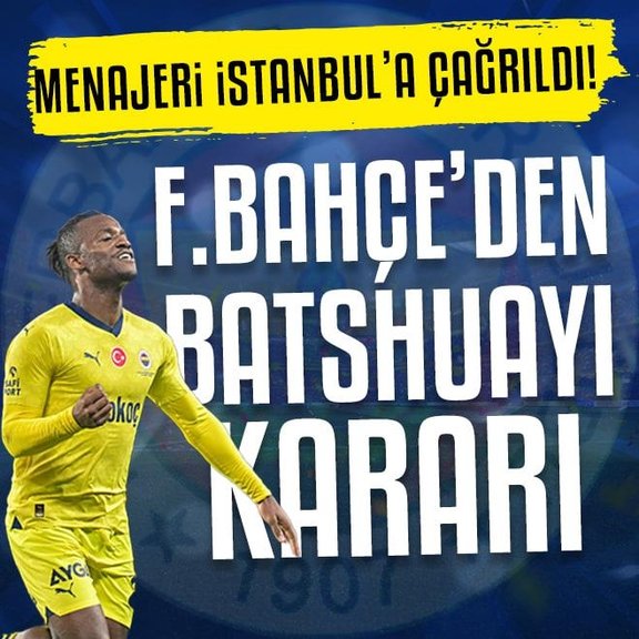 Fenerbahçe’den flaş Batshuayi kararı! Menajeri İstanbul’a çağrıldı
