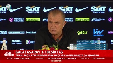 Galatasaray Beşiktaş maçının ardından Fatih Terim: Vazgeçmemek bizim ruhumuzda var