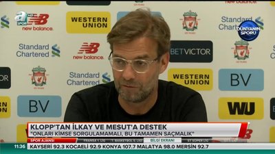 Jürgen Klopp'tan Mesut ve İlkay'a destek