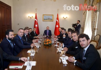 Beşiktaş Başkanı Ahmet Nur Çebi’den Başkan Recep Tayyip Erdoğan’a ziyaret