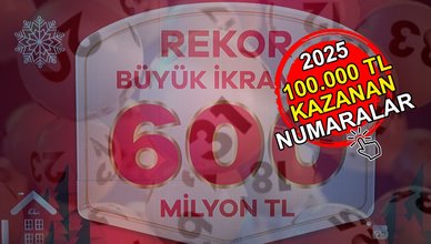 Milli Piyango 100.000 TL kazanan numaralar 2025 | Çeyrek, yarım, tam bilet 100.000 lira kazananlar sıralı tam liste