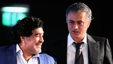 Roma Teknik Direktörü Mourinho, Diego Armando Maradona'yı andı! İşte o görüntüler