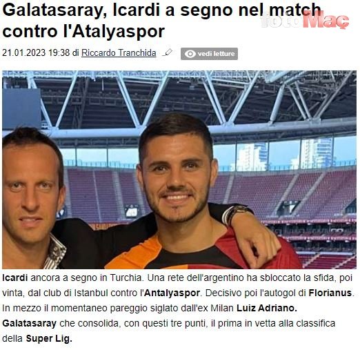 GALATASARAY HABERLERİ - Mauro Icardi'nin performansı Avrupa basınında!