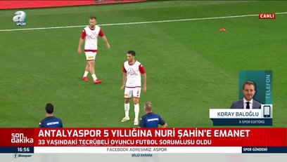 >Nuri Şahin Antalyaspor'da futbol sorumlusu oldu!