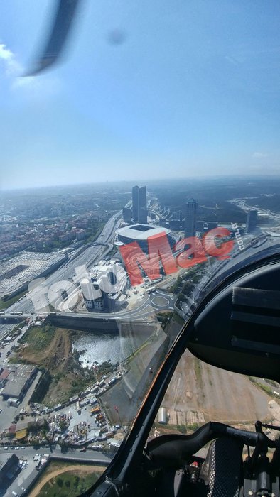 Derbiye saatler kala Türk Telekom Stadyumu'nun havadan görüntüleri 