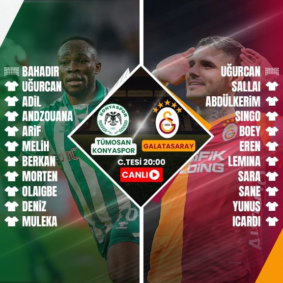 TÜMOSAN Konyaspor-Galatasaray | CANLI