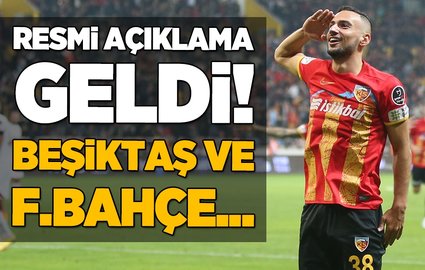 Resmi açıklama geldi! Beşiktaş ve Fenerbahçe...