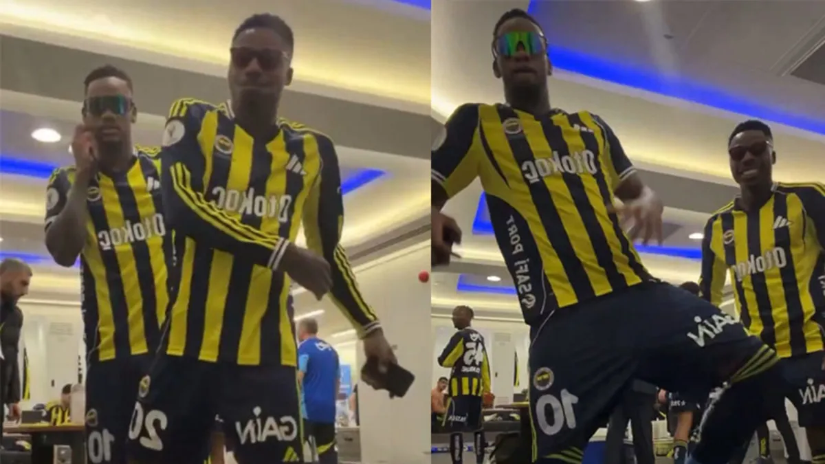 Süper Kupa zaferi sonrası Duran ve Musaba'dan dans şov!
