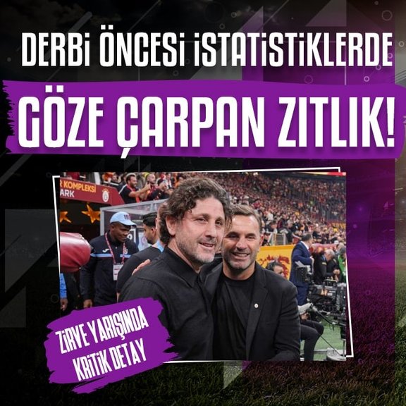 Derbi öncesi istatistiklerde flaş detay!