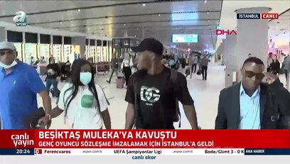 >Beşiktaş'ın yeni yıldızı Jackson Muleka İstanbul'da!