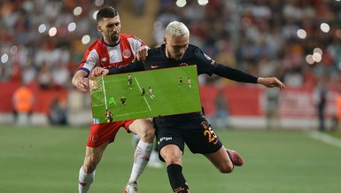 Antalyaspor - Galatasaray maçında tartışmalı pozisyon! VAR'ı dinledi golü verdi
