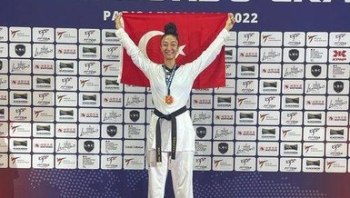 Milli tekvandocu Nafia Kuş Paris'te bronz madalya kazandı