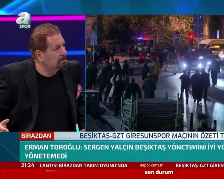besiktas giresunspor maci sonrasi erman toroglu dan sert elestiri sorumlusu yonetimdir videosunu
