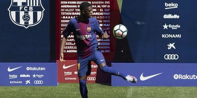 Barcelona, Dembele'yi tanıttı