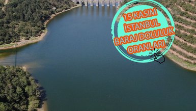 BARAJ DOLULUK ORANLARI - İstanbul baraj doluluk oranı İSKİ 15 Kasım rakamları