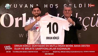 >Beşiktaş'tan Orkun Kökçü için görkemli imza töreni