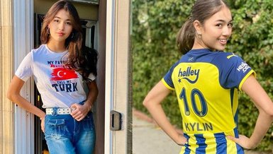 Amerikalı model Kylin Kalani Fenerbahçe hayranı çıktı! Formayı giydi ve...