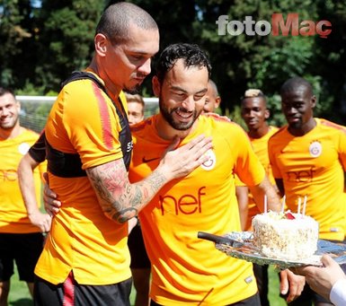 Galatasaray’da Maicon’a Brezilya usulü kutlama
