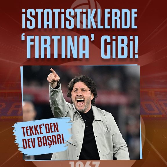 Trabzonspor’da Fatih Tekke’den dev başarı!