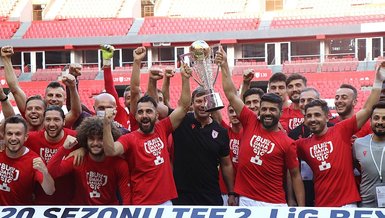 Samsunspor şampiyonluk kupasına kavuştu