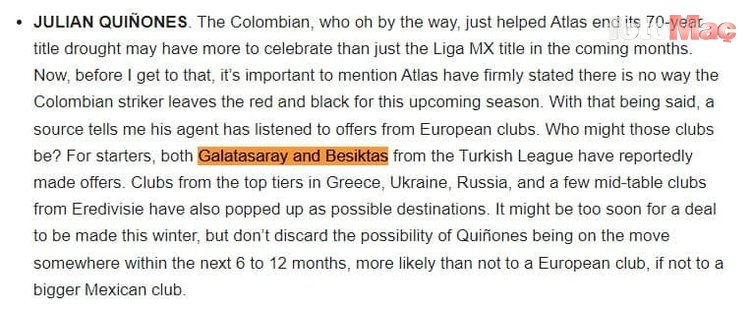 Teklif yapıldı! Beşiktaş ve Galatasaray'ın Julian Quinones savaşı