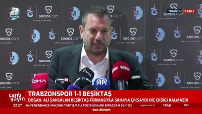 >Ertuğrul Doğan'dan Beşiktaş maçı sonrası hakeme flaş eleştiri!