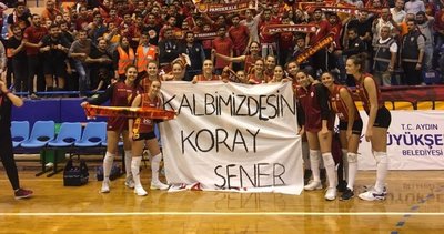 Galatasaraylı voleybolcular Koray Şener'i unutmadı