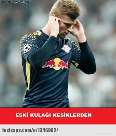 Beşiktaş-Leipzig maçı capsleri